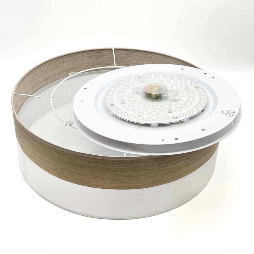 LED Plafon SIRJA WOOD LED/36W/230V śr. 45 cm biały/dąb