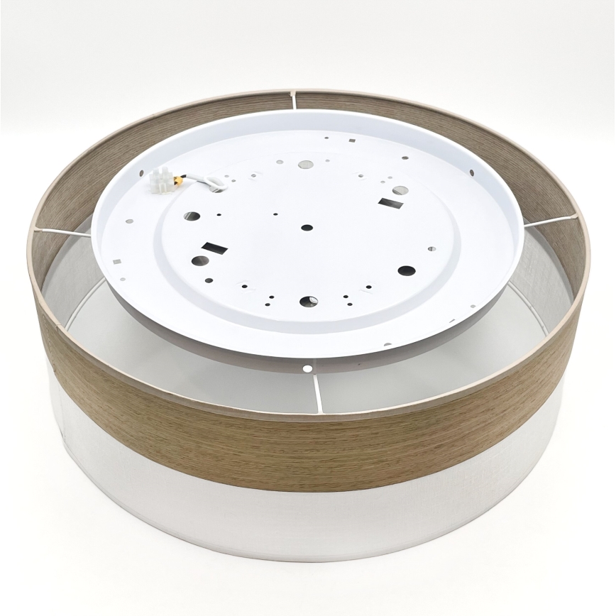 LED Plafon SIRJA WOOD LED/36W/230V śr. 45 cm biały/dąb