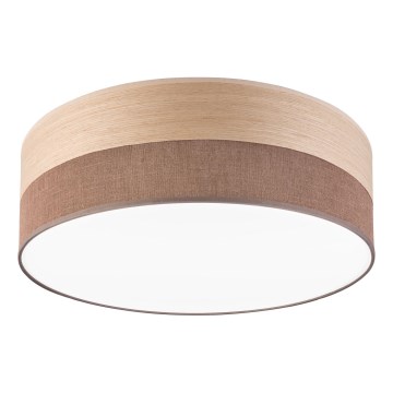 LED Plafon SIRJA WOOD LED/36W/230V śr. 45 cm brązowy/dąb