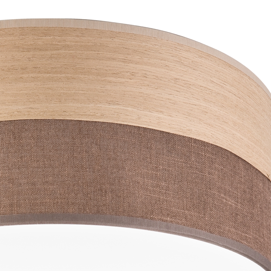 LED Plafon SIRJA WOOD LED/36W/230V śr. 45 cm brązowy/dąb