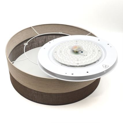 LED Plafon SIRJA WOOD LED/36W/230V śr. 45 cm brązowy/dąb