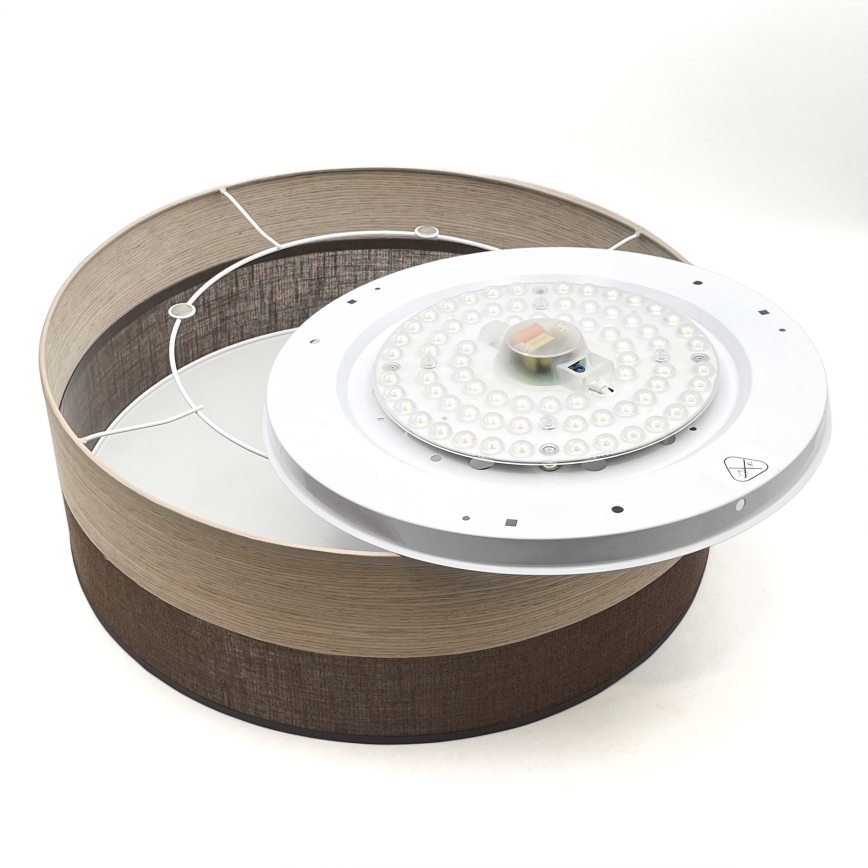 LED Plafon SIRJA WOOD LED/36W/230V śr. 45 cm brązowy/dąb