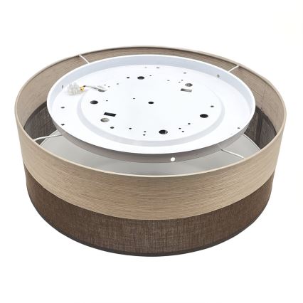 LED Plafon SIRJA WOOD LED/36W/230V śr. 45 cm brązowy/dąb