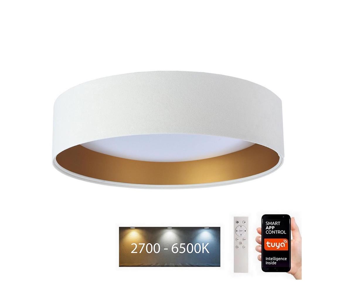 LED Plafon SMART GALAXY LED/24W/230V Wi-Fi Tuya biały/złoty+ pilot