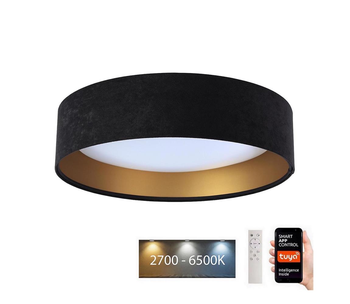 LED Plafon SMART GALAXY LED/24W/230V Wi-Fi Tuya czarny/złoty+ pilot