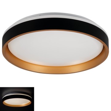 LED Plafon SOLN LED/17,5W/230V śr. 38 cm czarny/złoty