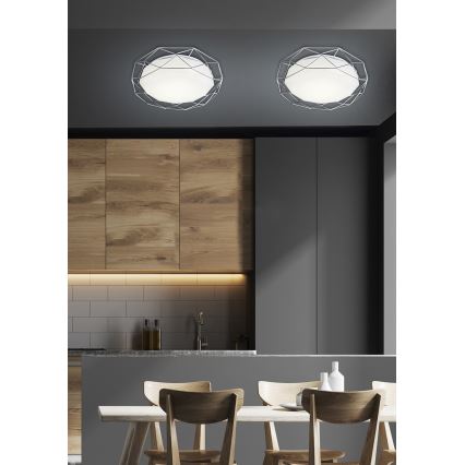 LED Plafon SVEN LED/24W/230V śr. 43 cm chrom błyszczący