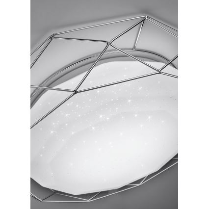 LED Plafon SVEN LED/24W/230V śr. 43 cm chrom błyszczący