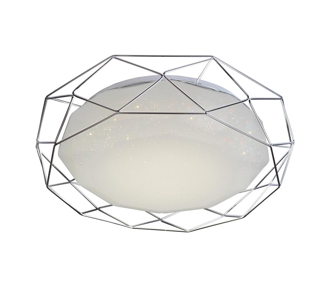 LED Plafon SVEN LED/24W/230V śr. 43 cm chrom błyszczący