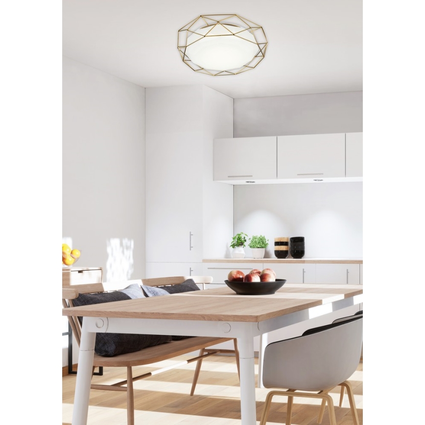 LED Plafon SVEN LED/24W/230V złoty