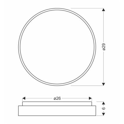 LED Plafon TEXAS LED/15W/230V białe