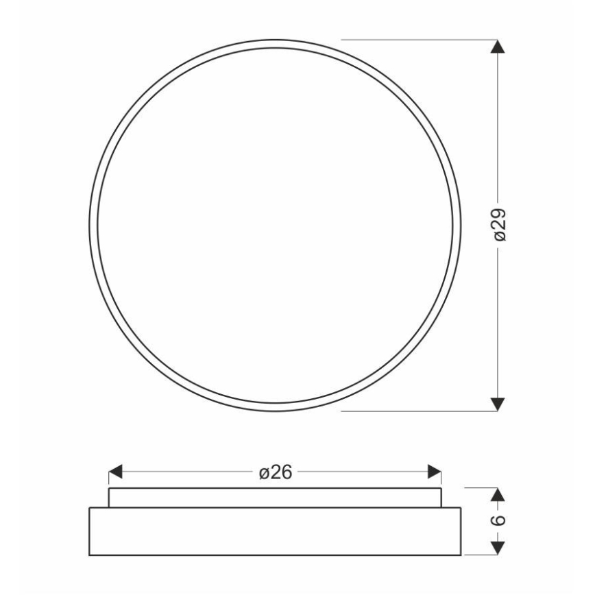 LED Plafon TEXAS LED/15W/230V białe