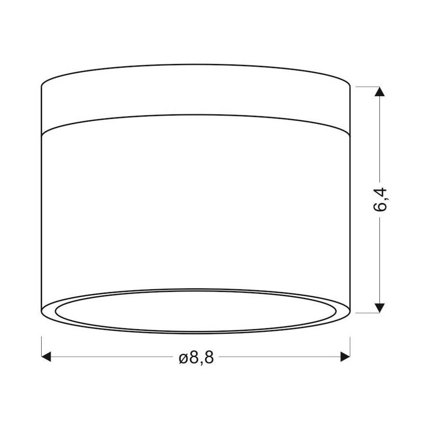 LED Plafon TUBA LED/9W/230V biały/beżowy