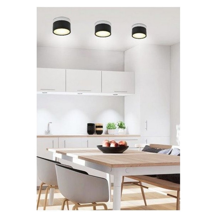 LED Plafon TUBA LED/9W/230V biały/czarny