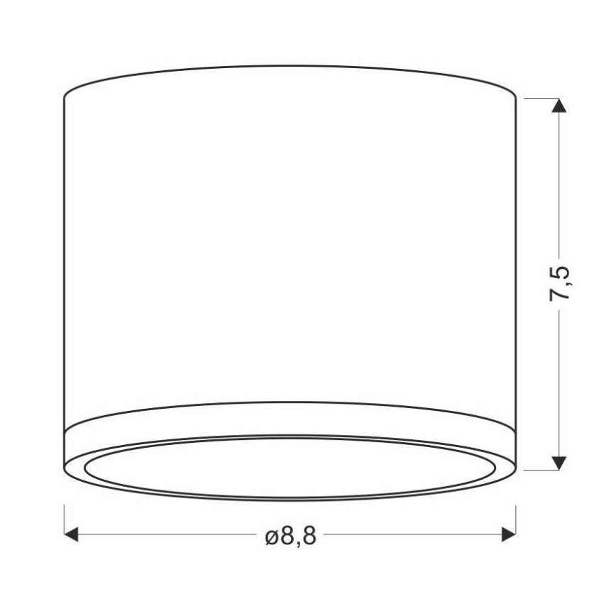 LED Plafon TUBA LED/9W/230V