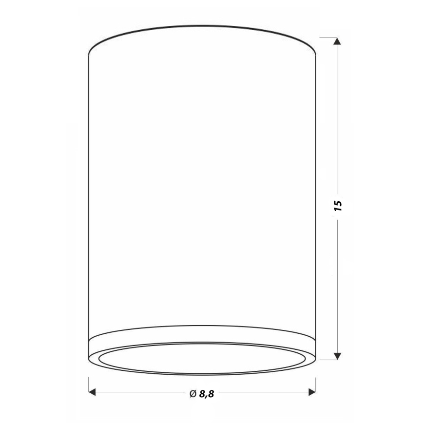 LED Plafon TUBA LED/9W/230V