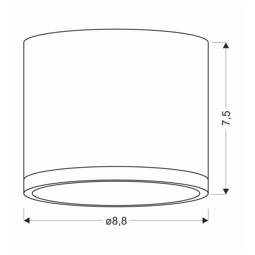LED Plafon TUBA LED/9W/230V