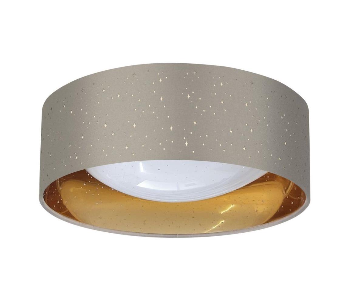 LED Plafon TULUZA LED/18W/230V śr. 32 cm brązowy
