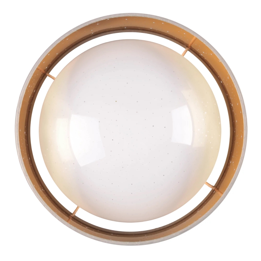 LED Plafon TULUZA LED/18W/230V śr. 32 cm brązowy