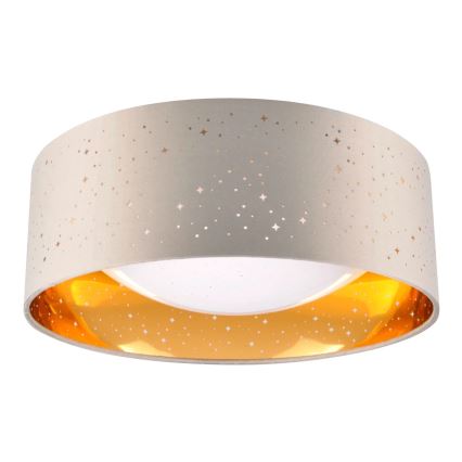 LED Plafon TULUZA LED/18W/230V śr. 32 cm brązowy