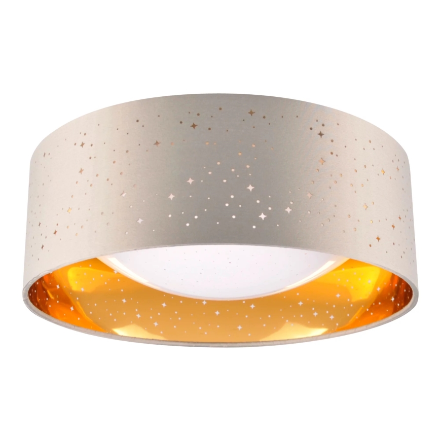 LED Plafon TULUZA LED/18W/230V śr. 32 cm brązowy