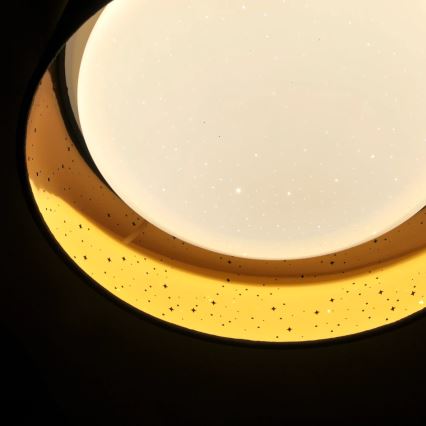 LED Plafon TULUZA LED/18W/230V śr. 32 cm brązowy