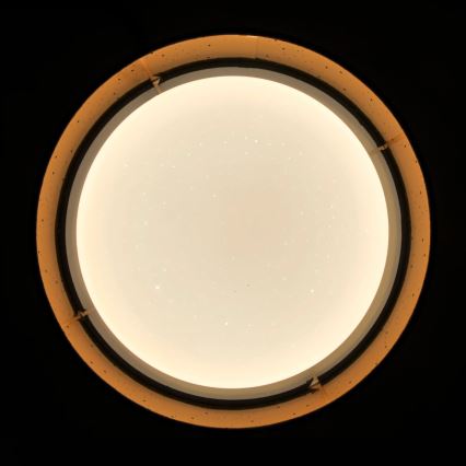 LED Plafon TULUZA LED/18W/230V śr. 32 cm brązowy