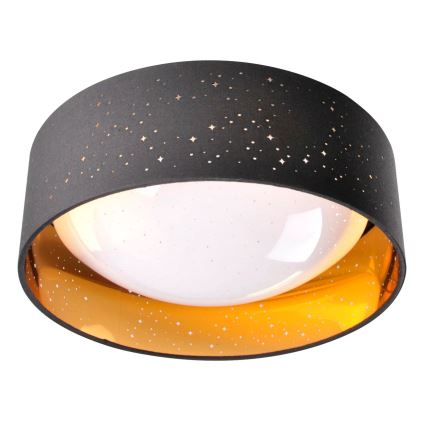 LED Plafon TULUZA LED/18W/230V śr. 32 cm czarny