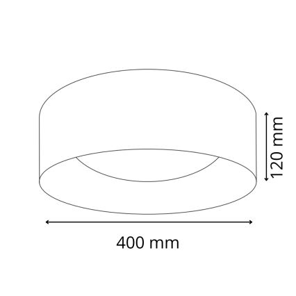 LED Plafon TULUZA LED/24W/230V śr. 40 cm biały