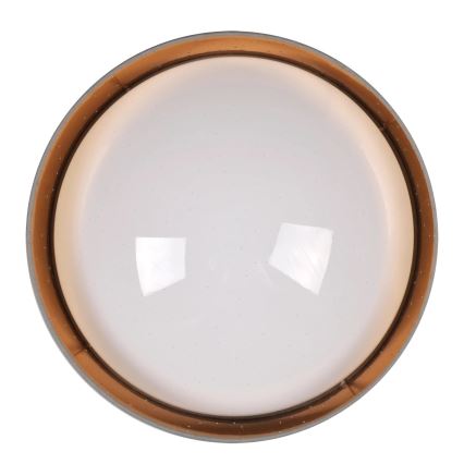 LED Plafon TULUZA LED/24W/230V śr. 40 cm brązowy