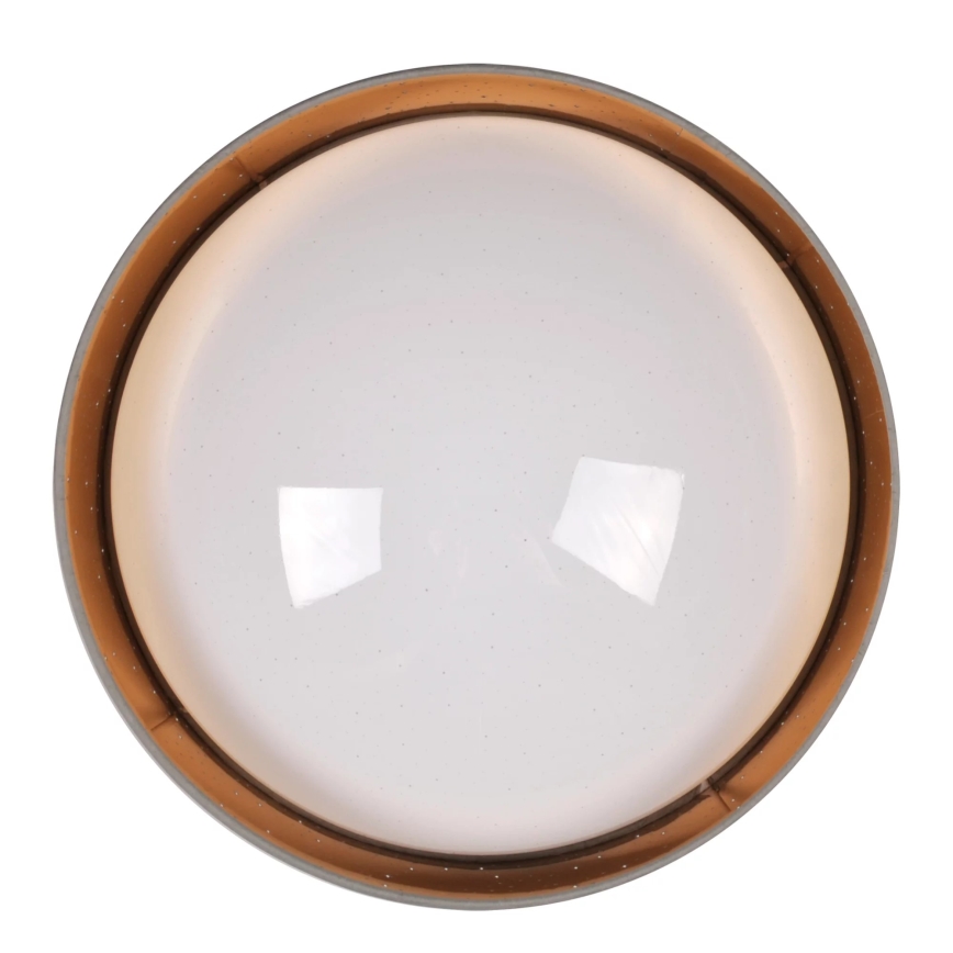 LED Plafon TULUZA LED/24W/230V śr. 40 cm brązowy