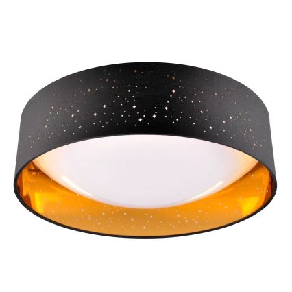 LED Plafon TULUZA LED/24W/230V śr. 40 cm czarny