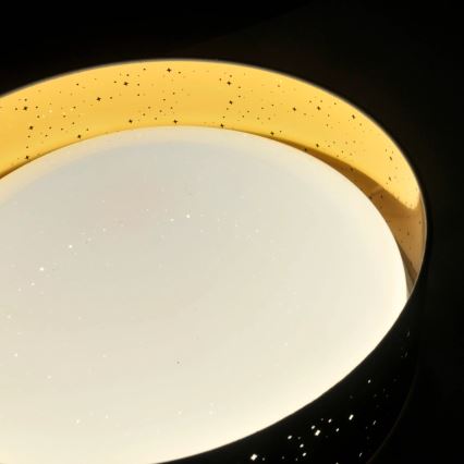 LED Plafon TULUZA LED/24W/230V śr. 40 cm czarny