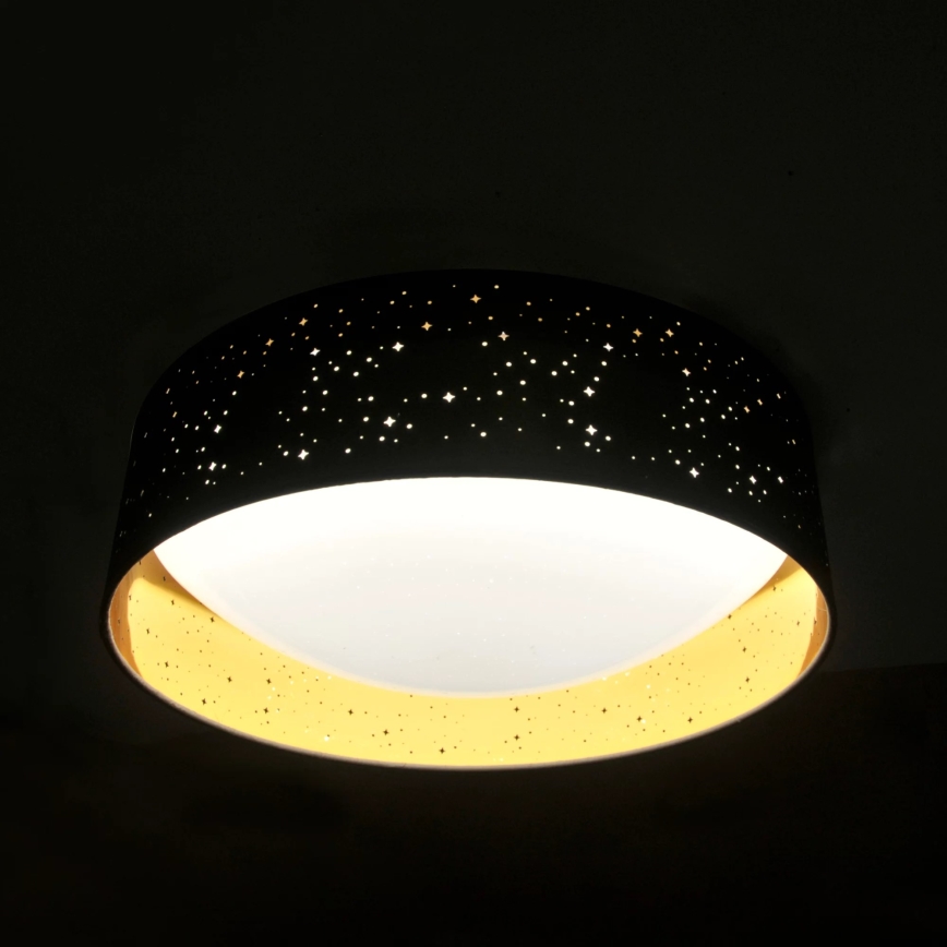 LED Plafon TULUZA LED/24W/230V śr. 40 cm czarny