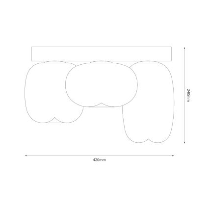 LED Plafon VASO LED/12W/230V śr. 42 cm biały