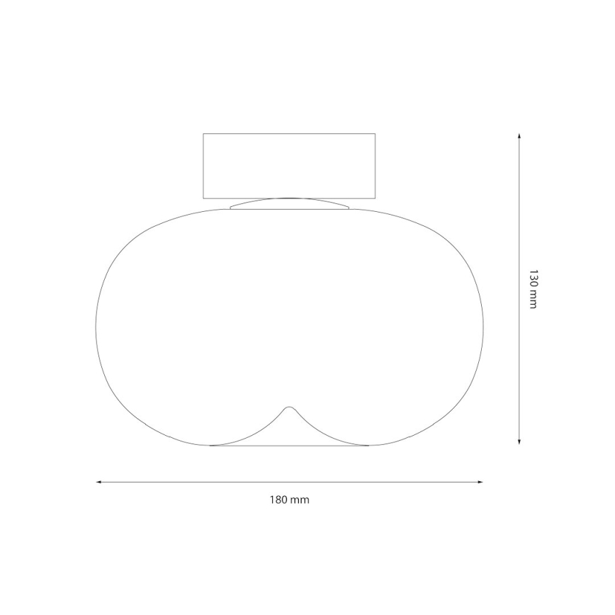 LED Plafon VASO LED/4W/230V śr. 18 cm złoty/dymny