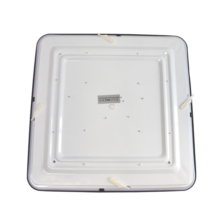 LED Plafon WILTON LED/24W/230V 37,5x37,5 cm czarny