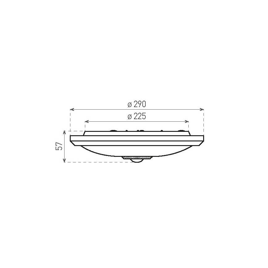 LED Plafon z czujnikiem i moduł awaryjny MANA LED/16W/230V1500 mAh 4000K