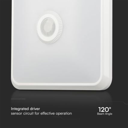 LED Plafon z czujnikiem SAMSUNG CHIP LED/12W/230V 3000/4000/6000K biały
