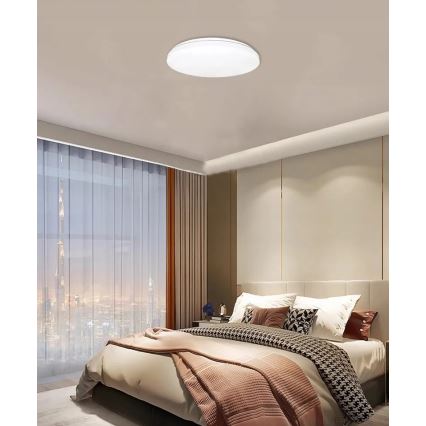 LED Plafon z motion i dusk czujn. LED/24W/230V 4000K śr. 32,5 cm biały