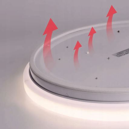 LED Plafon z motion i dusk czujn. LED/24W/230V 4000K śr. 32,5 cm biały