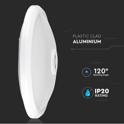 LED Plafon z czujnikiem SAMSUNG CHIP LED/12W/230V 4000K śr. 29 cm