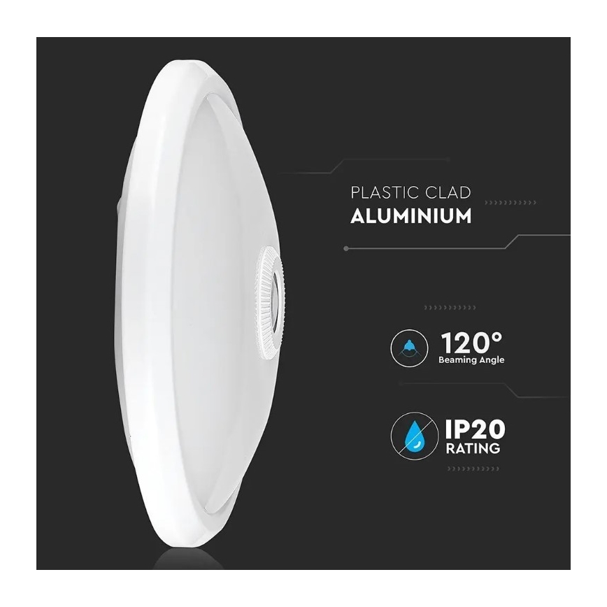LED Plafon z czujnikiem SAMSUNG CHIP LED/12W/230V 4000K śr. 29 cm