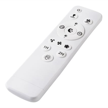 LED Ściemniany plafon z wentylatorem FARGO LED/37W/230V biały + pilot