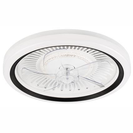 LED Ściemniany plafon z wentylatorem GEMMA LED/37W/230V biały + pilot zdalnego sterowania