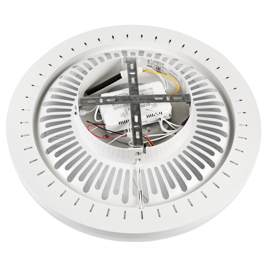 LED Ściemniany plafon z wentylatorem GEMMA LED/37W/230V biały + pilot zdalnego sterowania