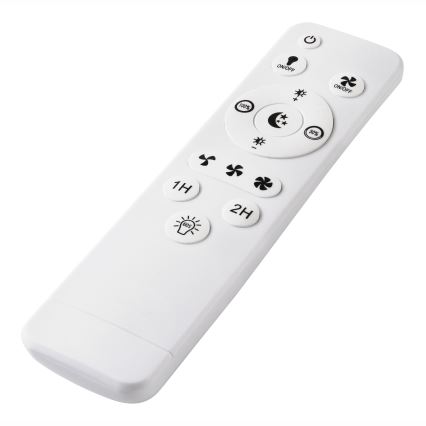 LED Ściemniany plafon z wentylatorem GEMMA LED/37W/230V biały + pilot zdalnego sterowania