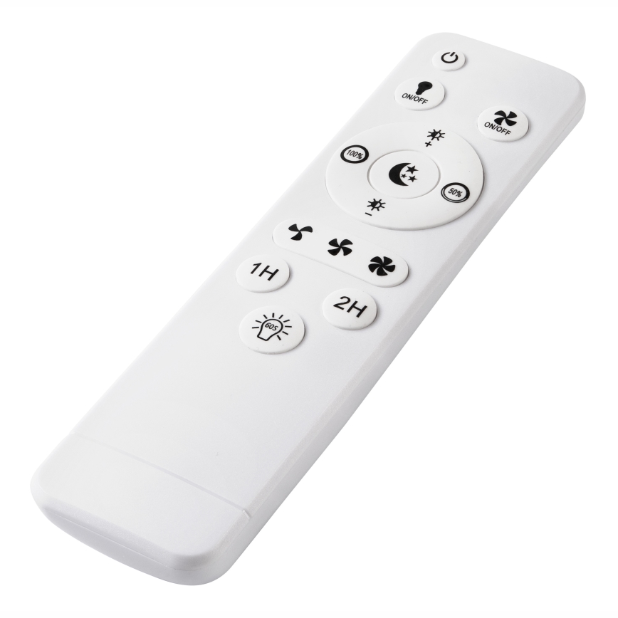 LED Ściemniany plafon z wentylatorem GEMMA LED/37W/230V biały + pilot zdalnego sterowania