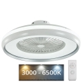 LED Plafon z wentylatorem LED/45W/230V 3000/4000/6500K szary + pilot zdalnego sterowania