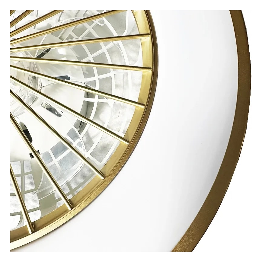 LED Ściemniany plafon z wentylatorem OPAL LED/48W/230V 3000-6500K + pilot zdalnego sterowania